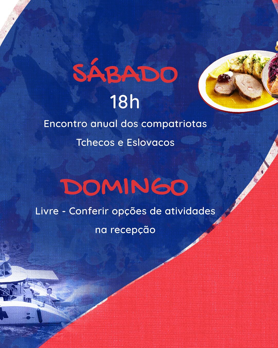 10º Encontro de Tchecos e Eslovacos no Brasil!  Dias 13 e 14 de junho de 2025  Fradíssimo Hotel – Angra dos ReisVenha celebrar nossa cultura, tradições e amizades!  Programação-  Sexta-feira (13-06)  16h 